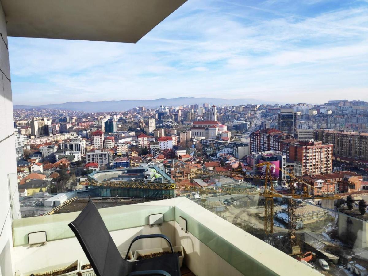 Luxury Sky View Apartment Priština Exteriér fotografie